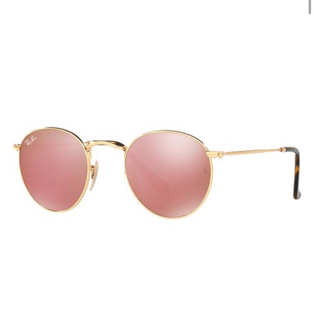 Ray bans ROUND FLAT LENS Gold shiny/copper